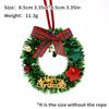 Рождественский венок подвеска Мини праздничная атмосфера украшение окна сцена макет дома настенное украшение на дверь