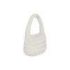 COS Quilted Zipper Closure Polyester Cloud Bag Mini Women Shoulder Bags White 973537033