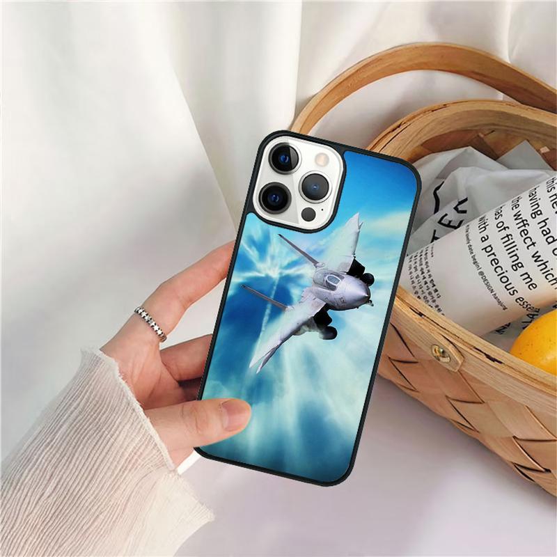 F14 Fighter Tomcat Mobile Celular Phone Cases for iPhone 17 Air 16 16e 15 Plus for Apple 13 14 11 12 Pro Max coque funda