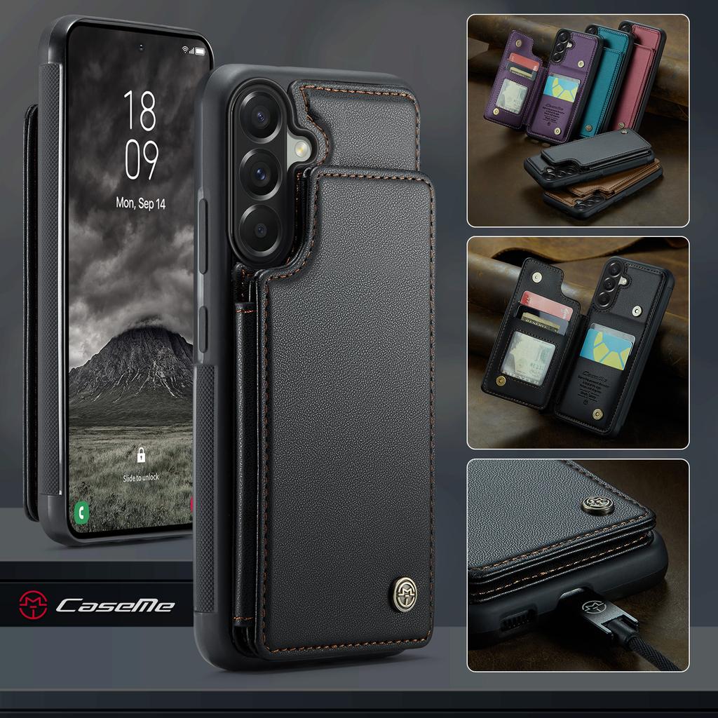Caseme PU Leather RFID Wallet Case For Samsung Galaxy A57 A56 A37 A36 A17 A16 Card Holder Kickstand Shockproof Phone Cover