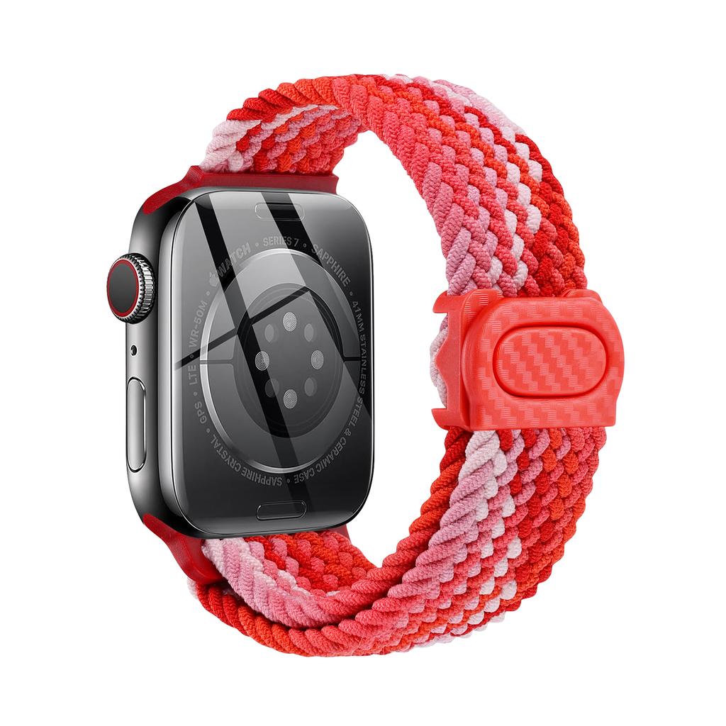 Плетеный ремешок для Apple Watch Series 10 9 8 7 6 5 4 se Ultra 2 49мм 46мм 42мм 44мм 40мм 45мм 41мм Correa Браслет Ремешки iWatch