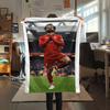 Mohamed Salah Printed Flannel Blanket, soft throw for bedroom sofa, washable, fan merchandise, great gift.