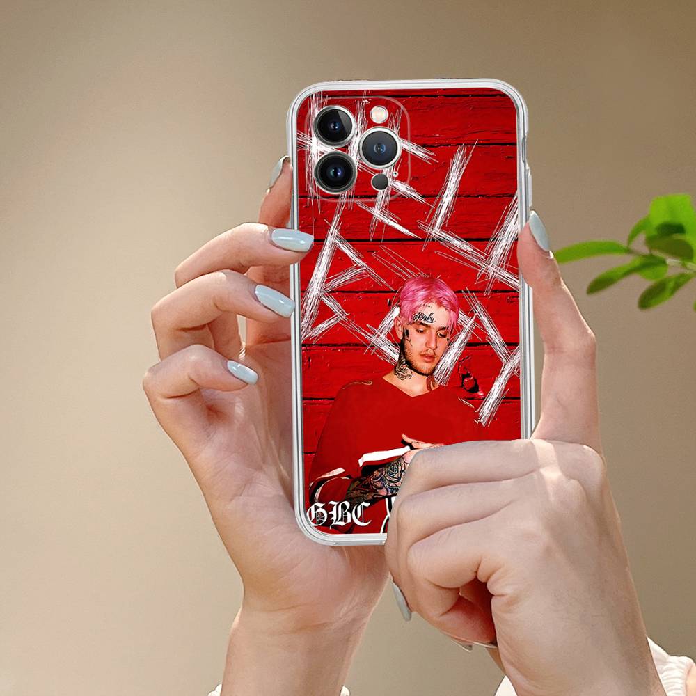 Singer Rapper L-Lil Peep Fit For IPhone 16 15 Promax Phone Case IPhone 14 11 12 High End 13 Pro Silicone