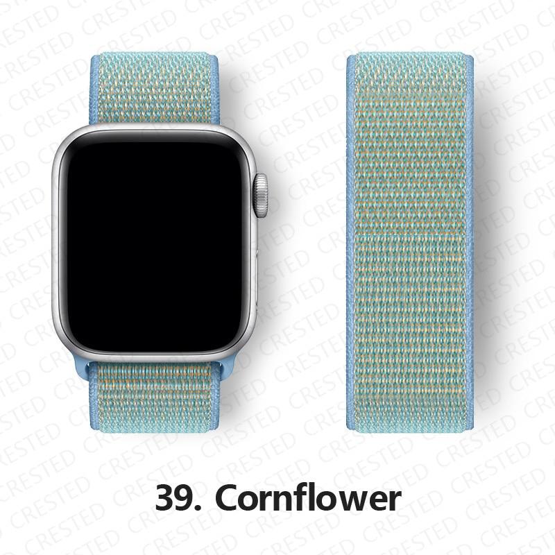 Нейлоновый ремешок для Apple, ремешок для часов 44 мм, 40 мм, 42 мм, 38 мм, браслет для умных часов, ремень, спортивный браслет-петля, iWatch series 3, 4, 5, 6, se, ремешок