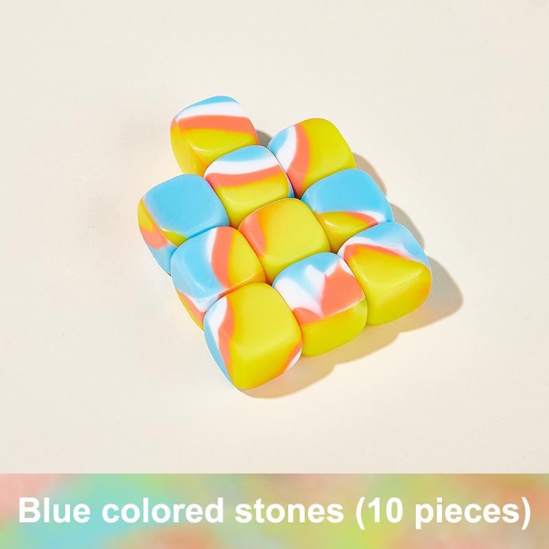 10 шт. корейская традиционная игра Gonggi Jack Stone Pebbles Set Exercise Colorful Funtress Recessing Toy