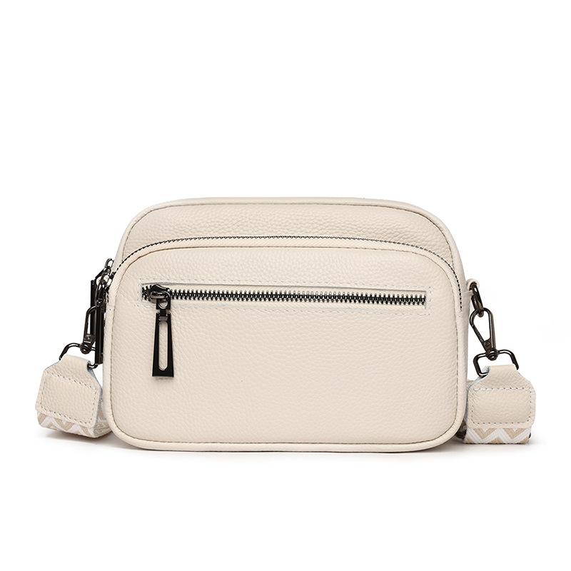 Сумка для мобильного телефона из натуральной кожи Широкий плечевой ремень Женская одноплечевая сумка Многокарманная сумка кроссбоди Женская сумка