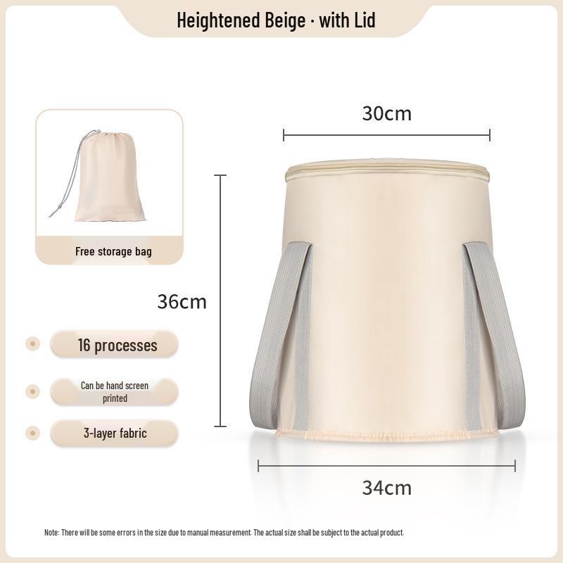 Складное изолированное ведро для ножной ванны - Большой дорожный таз