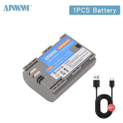 AJNWNM 2680mAh USB LP-E6 LP E6 LPE6 LP E6N Аккумулятор Аккумулятор для камер Canon 5D Mark II III 7D 60D EOS 6D 70D 80D EOS 5DS R