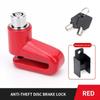 Motorcycle Bike Anti Theft Wheel Disc Brake Lock Safety Disc Wheel Lock Mountain Road Bike Padlock with Keys