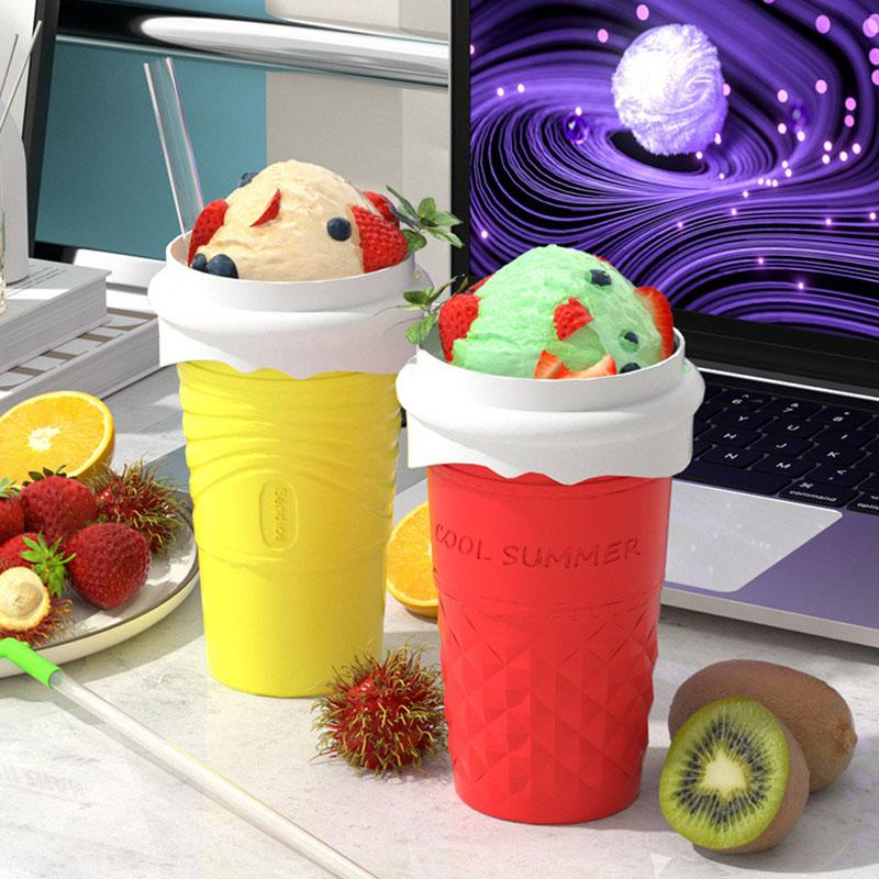 Portable Ice Crushing Cup for Juices and Frozen Drinks, Big and Small Blending Anywhere
