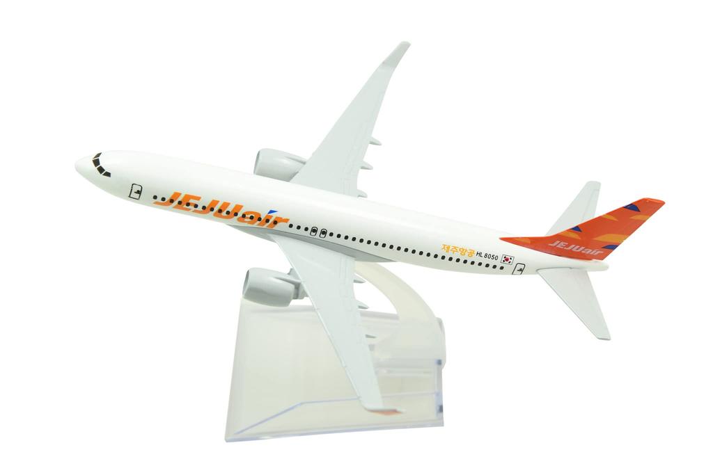 Династия Тан 16 см Jeju Air B737 Модель самолета из сплава Игрушка 1/400