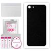 apgo Protective Skin Sticker for the Back Compatible with Apple iPhone 7, Wrap Film, Foil, Vinyl - Pattern Matte Black