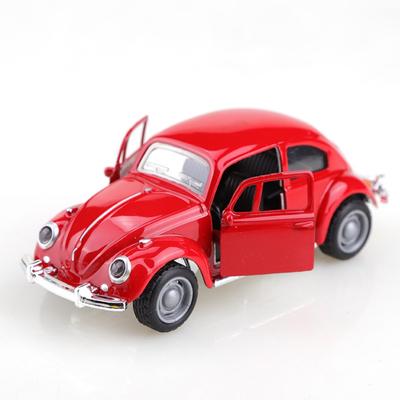 Ретро Жук Сплав Модель Автомобиля Игрушка Изымитированная Симуляция для Коллекции Украшение Торта Подарок Домашний Офис Дисплей