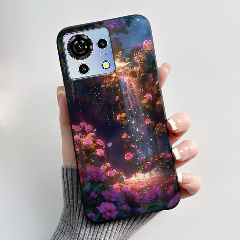 Для ZTE Blade V50 Vita Чехол Роскошный Милый Кролик с Сердечками Смешной Черный Мягкий Силиконовый Чехол для Телефона Для ZTE BladeV50 Vita V50Vita Обложка