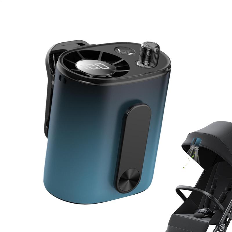2026 Car Clip-on Air Conditioner Fan Car Fan 100 Speeds Personal Cooler with LED Display 360 Degree Rotation Clip on Fan for Car