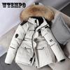 Winter Down Jacket Men 90% White Duck Down Parkas Coat Mid-length Fur Collar Male Thicken Snow Overcoat -30 Degree Keep Warm