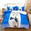 Cute Dog Bedding Set Single Twin Full Queen King Size Bed Set Aldult Kid Bedroom Duvetcover Sets 3D Print Anime Bed Sheet Set