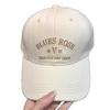 Spring/Summer New Letter Embroidered Baseball Cap for Men and Women, Korean Wide-brim Sun Hat, Simple Trendy Face-Enhancing Baseball Cap