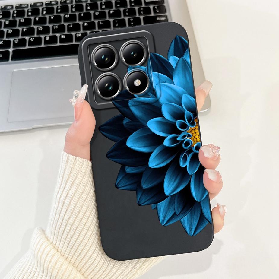 Чехол для Xiaomi 14T Pro Стильные Цветы Мультяшная Обложка Ударопрочный Мягкий ТПУ Чехол для Телефона Для Xiaomi Mi 14T Pro Mi14T 5G Fundas Coque