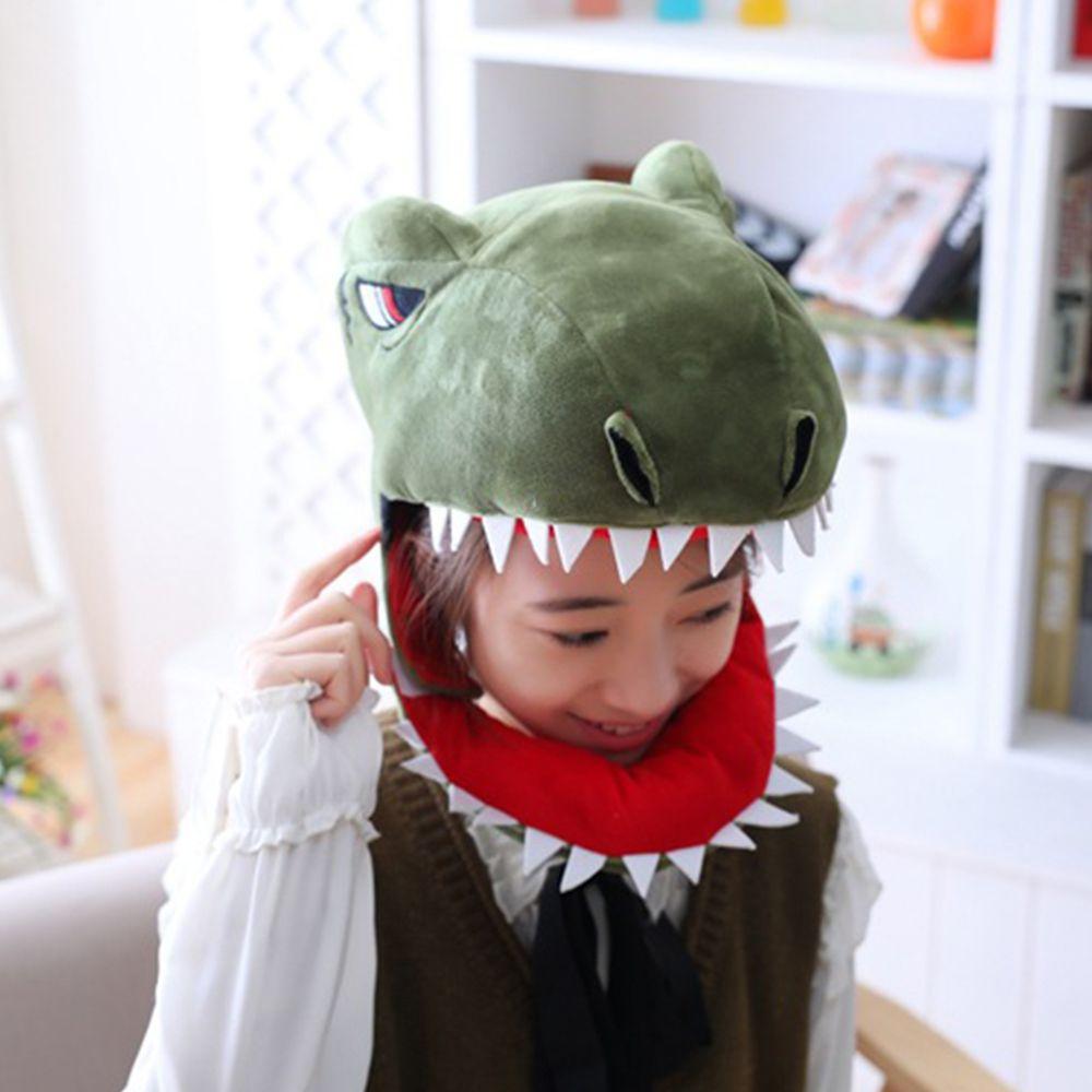 Funny Children Costumes Accessories Women Men Dinosaur Head Hat Plush Hat Pros Hat Cosplay Cap