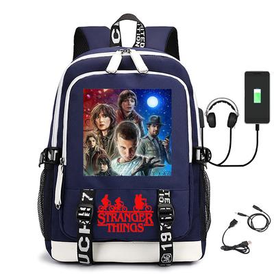 Школьная сумка-рюкзак Stranger Things для начальной и средней школы, большой вместимости