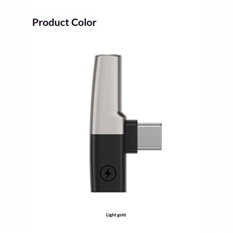 2-в-1 USB C на 3,5 мм Аудиоадаптер Портативный Легкий Аудиоконвертер для Автомобиля Дома Офиса Повседневного Использования