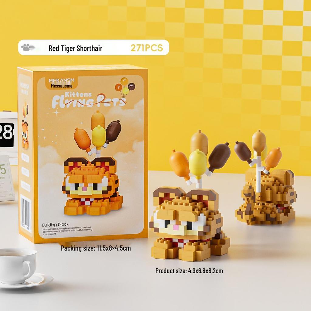 Совместимые конструкторы LEGO Животные: Набор Хаски и рыжий кот - Развивающая игрушка в подарок для мальчиков и девочек