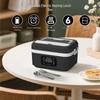 Беспроводной подогреваемый ланч-бокс (bento box): Большой емкости, портативный и термоизолированный для студентов и офисных работников.