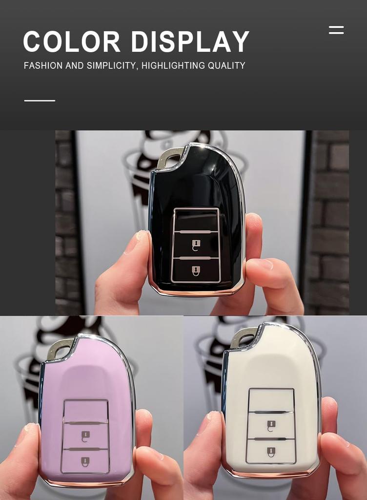 [TECART] Брелок для ключей Toyota, Чехол для ключей, Накладка на ключ, Ключ от пульта ДУ, Сумка для ключей, Совместим с