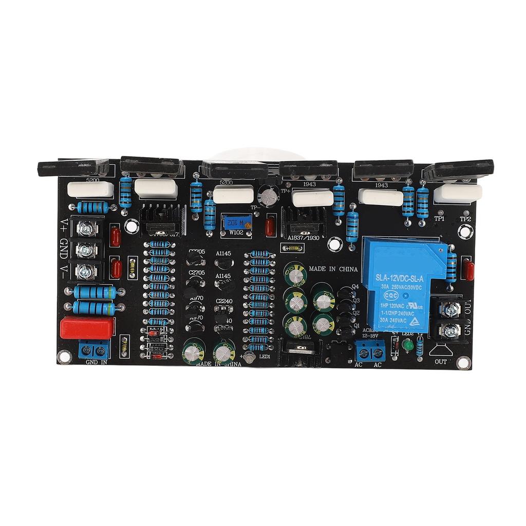 300W Power Amplifier Board Single Channel 1943+5200 Audio Rear Amplification Module DC ±20‑90V