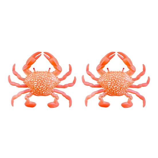 2 шт. 8 см/10 г мягкая приманка для краба плавающая бионическая приманка для краба красочная искусственная приманка TPR аксессуары для соленой воды и пресной воды