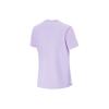 Li-Ning Футболка Fitness Series Solid Color Ice Feel Moisturizing Loose с коротким рукавом для женщин, топы сиренево-фиолетового цвета ATSU486-6
