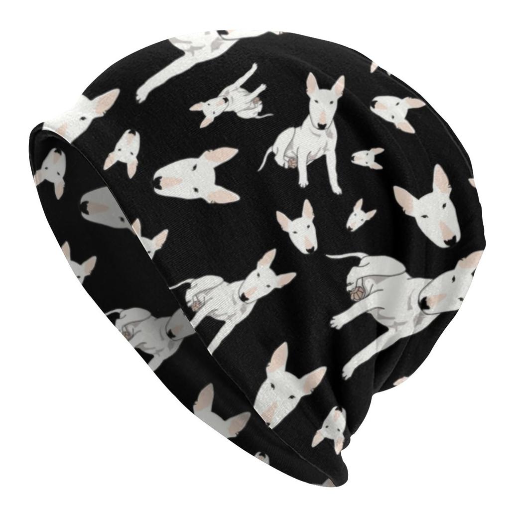 Английский бультерьер Skullies шапочки женские унисекс зимние теплые объемные шапочки шапка животное домашнее животное щенок вязаная шапка для лыж