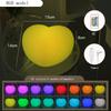 Heart-shaped Lamp Ambient Desk Light Tricolored/RGB Dimmable USB Rechargeable LED Color-changing Night Light for Home Decoration