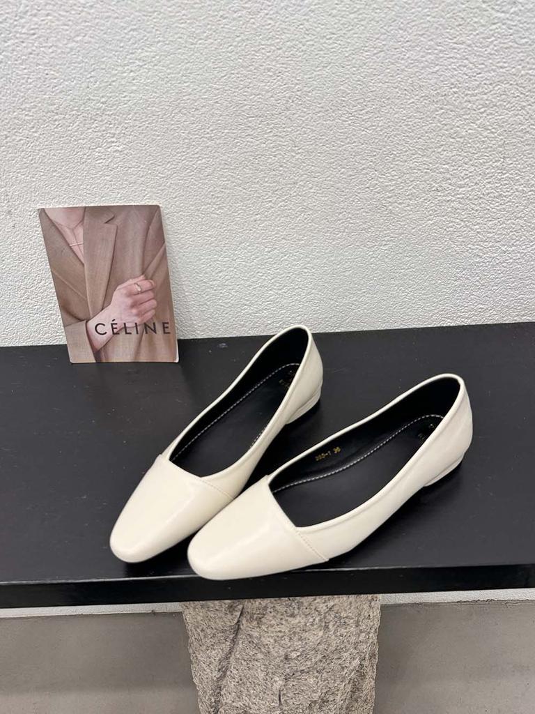 Мода Модные женские туфли-лоферы 2024 Новые поступления Однотонные черные коричневые зеленые бежевые туфли на низком каблуке без застежки женские 35-39