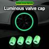 4Pcs Luminous Car Tire Valve Caps For Citroen Berlingo Xsara Picasso Fluorescent Night Glowing Decor Wheel Tyre Valve Stem Caps
