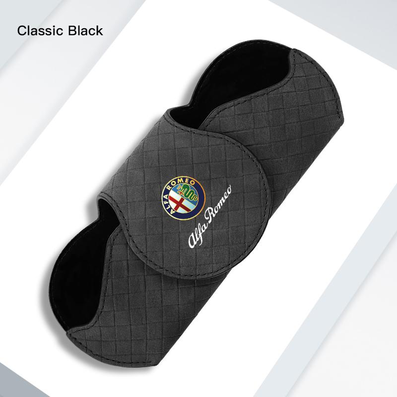 Car Interior Glasses Clip Auto Sun Visor Sunglasses Holder For Alfa Romeo Giulia Stelvio Giulietta 156 159 147 Mito Tonale Brera rdx855