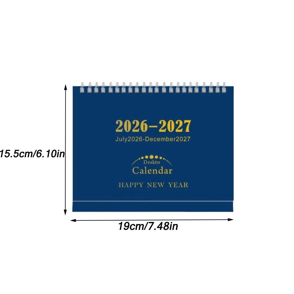 Standing Flip Design 2026-2027 Desk Calendar Ample Writing Space Tabletop Calendar School Desk