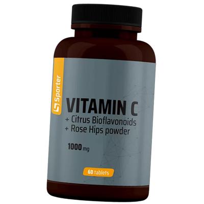 Витамин С с Биофлавоноидами и Шиповником, Vitamin C 1000, 60таб (36584011)