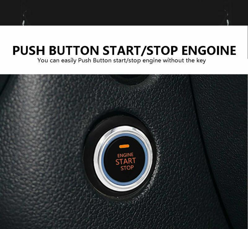 Car Security System Vibration Alarm Ignition Engine Start Push Button Remote C8
