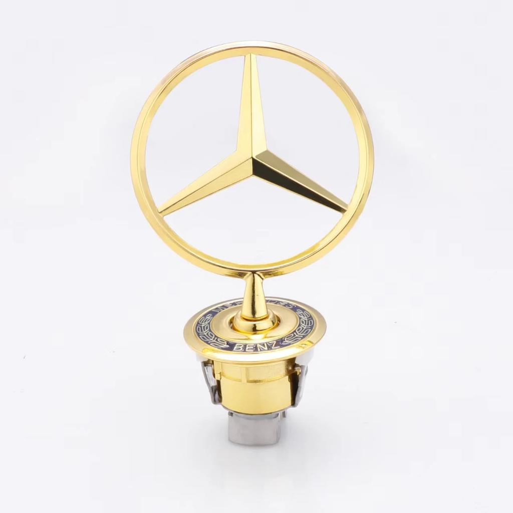 FXIK3 ABSMetal Star Bonnet Hood Logo Emblem Badge For Mercedes Benz AMG Maybach W204 W205 W203 W211 W212 W213 C180 C200 E200 E260L S A