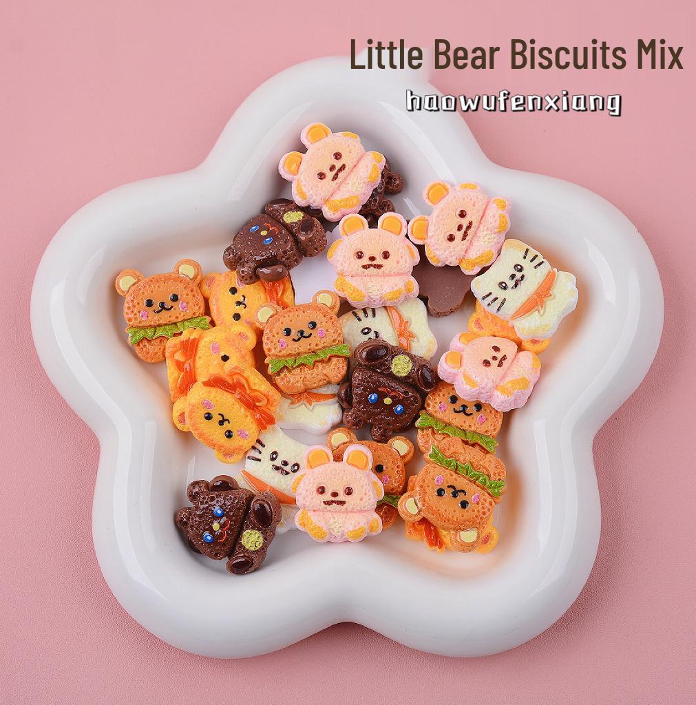 Миниатюрное печенье-коала, игрушка-симуляция - мультяшные DIY смоляные аксессуары для чехла телефона и бижутерии ручной работы