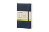 Moleskine Notebook Classic Notebook Hardcover Plain Pocket Size X Sapphire Blue QP012B20 (9cm 14cm)