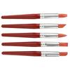 5pcs Red Large sized Rubber Tip Paint for Clay Sculpture Pottery Shaping Carving Tool