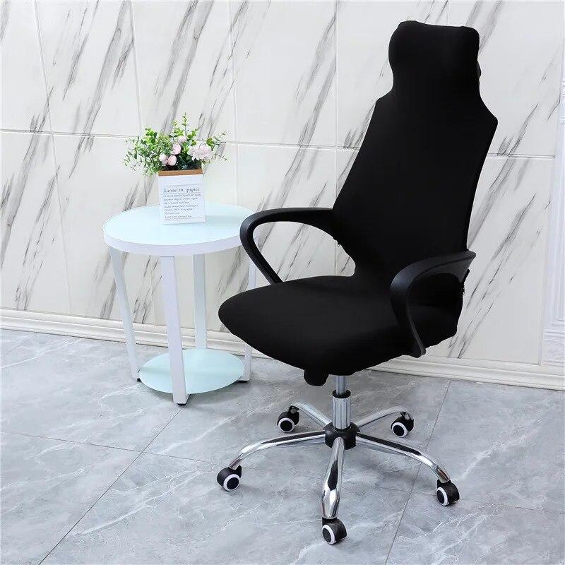Stretch Game Chair Cover with Headrest for Office Internet Cafe Computer Armrest Gaming Chair Covers Printed Fabric Seat Case