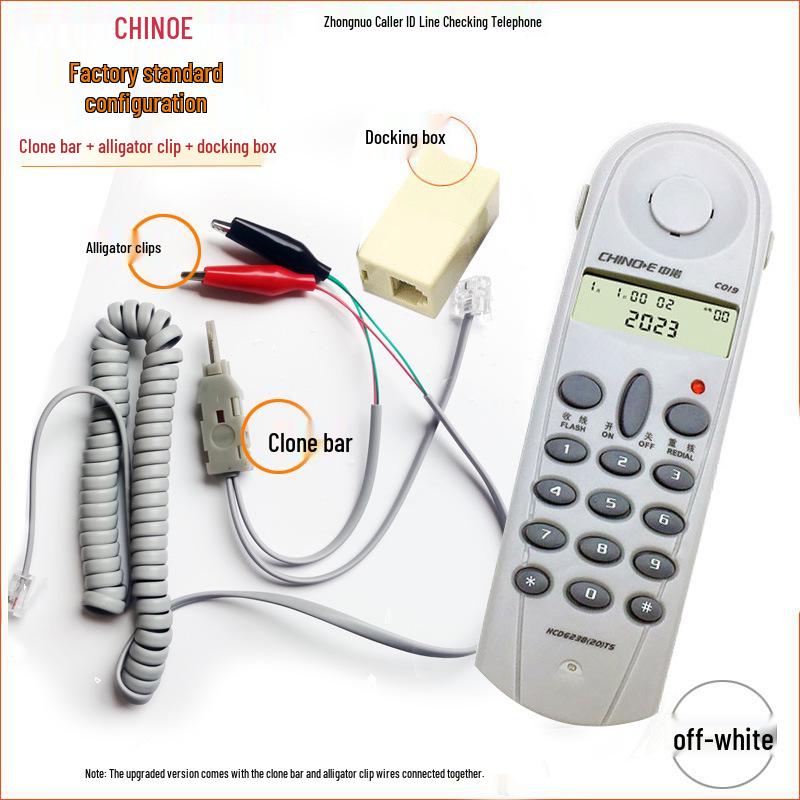 Portable Chino C019 Cable Tester with Three External Line Plugs: Telecom, Netcom, Tietong.