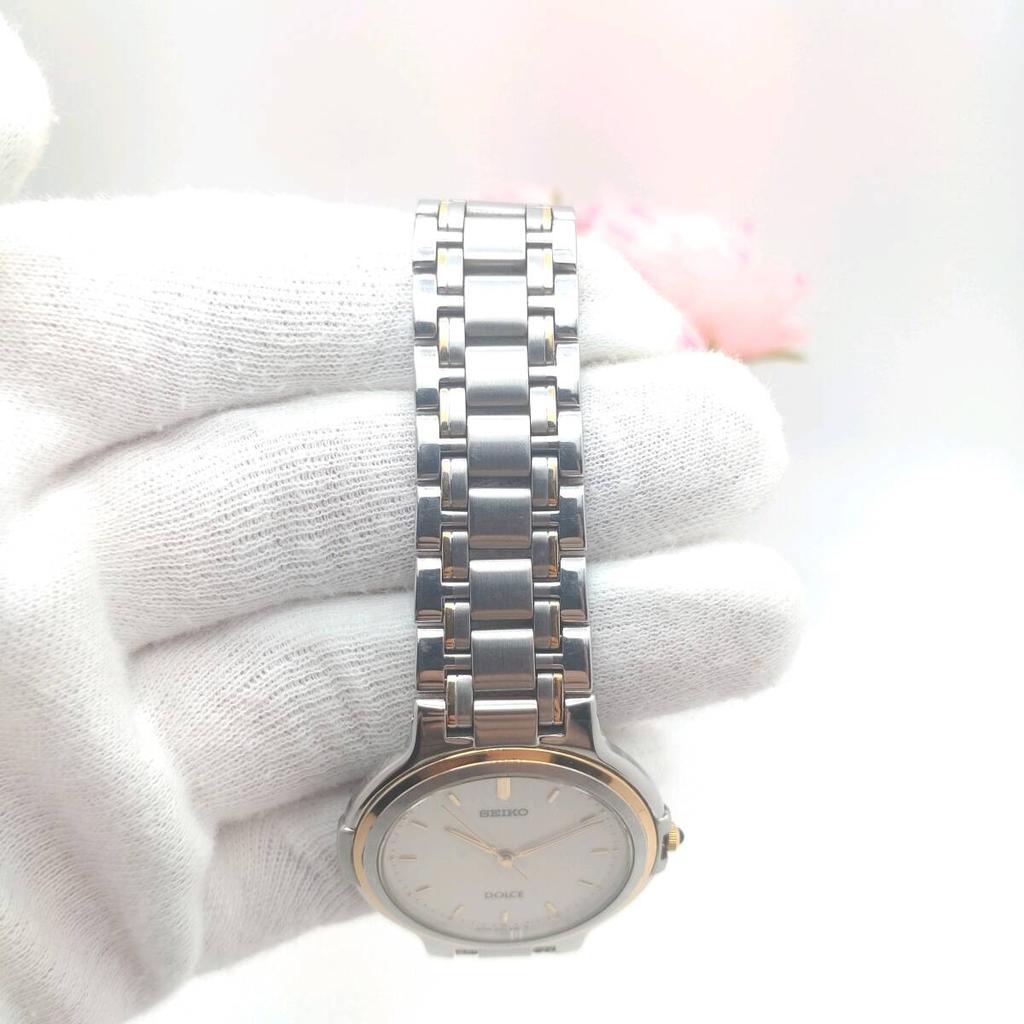 SEIKO DOLCE Gold x Silver Combination Quartz Watch Vintage Watch No. 1249. ' ' Men's
