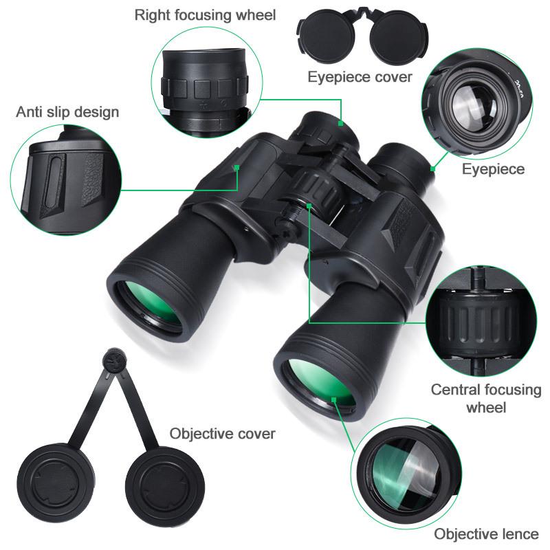 Blade 10x50 HD High Magnification Night Vision Binoculars for Outdoor Use