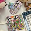 Япония T-Tokidokis Чехол для телефона для iPhone 17 16 15 11 12 13 14 Pro Max Мягкий гофрированный силиконовый чехол