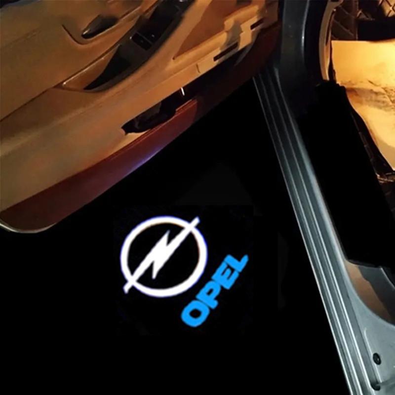 2Pcs Car Door Welcome Lights Logo for Opel Insignia 2009-2018 2010 2011 2013 Courtesy Projector Ghost Shadow Light Accessories